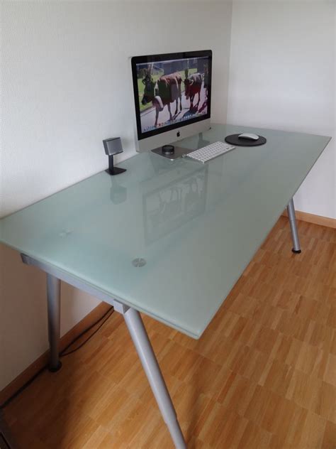 glass ikea desk|ikea glasstop desk.